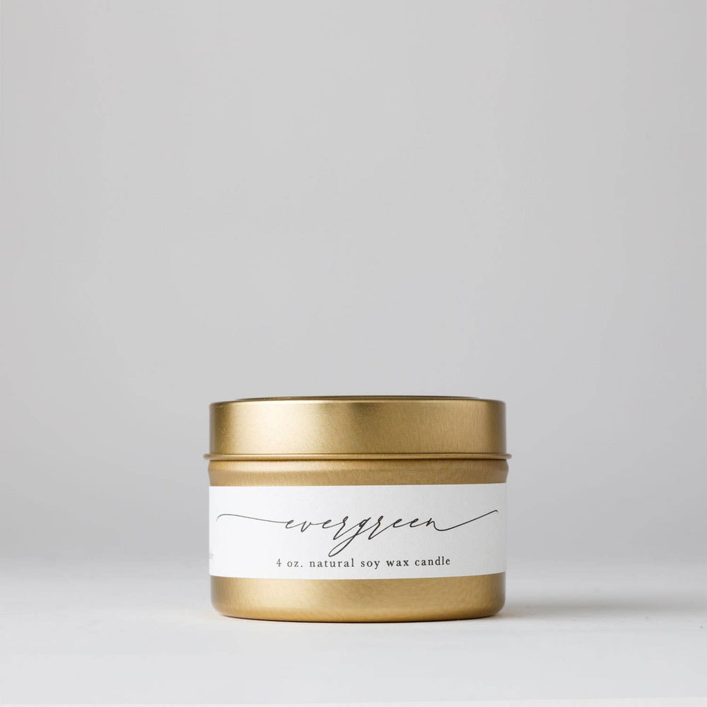 Evergreen : Tin Soy Candle 