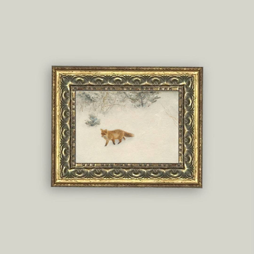 
                  
                    Fox In Winter Framed Antique Art
                  
                