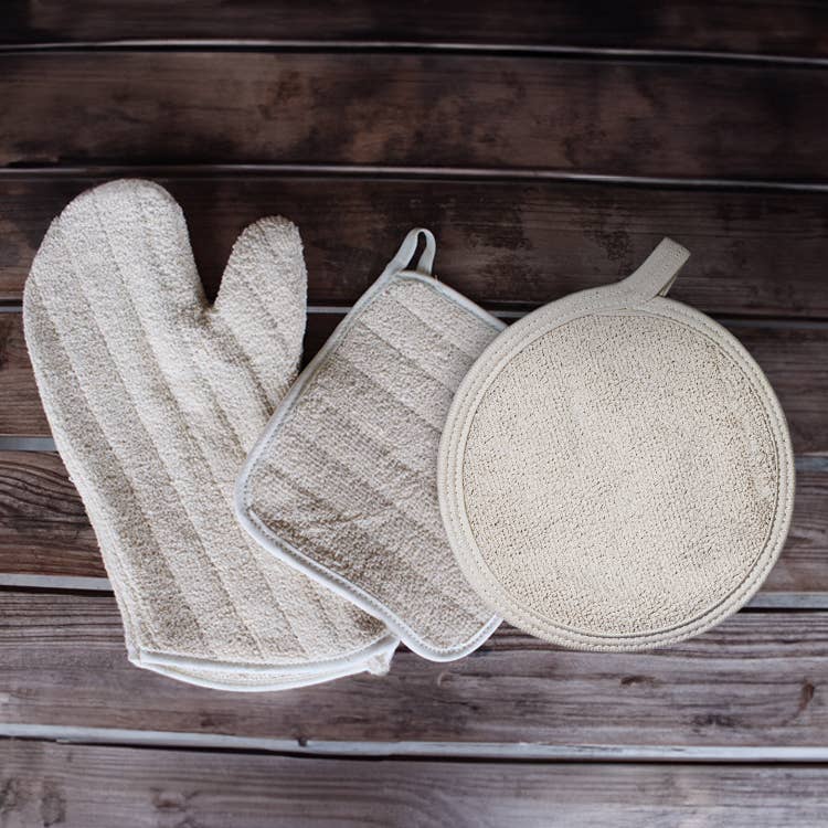 100% Cotton Oven Mitts and Pot Holders