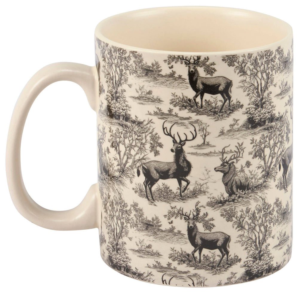 Deer Toile Mug