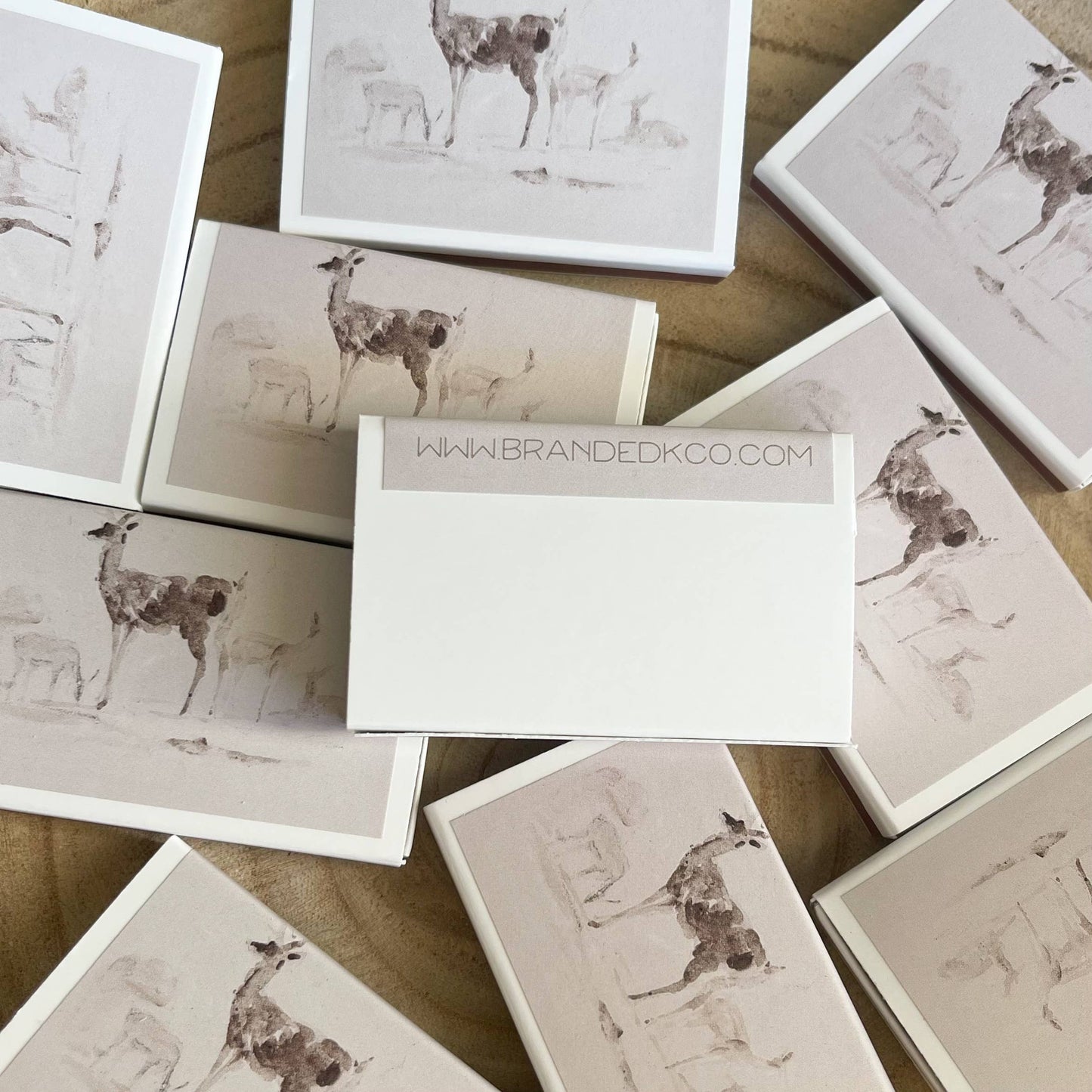 Deer Match Set // Vintage Landscape